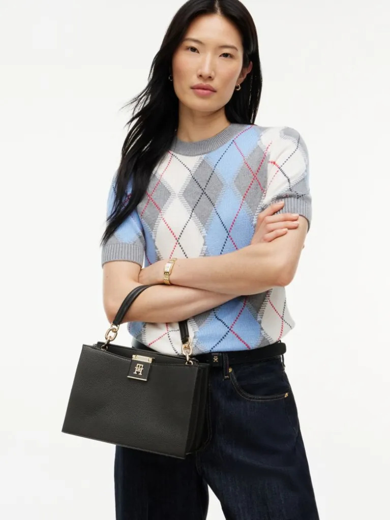 Γυναικεία Tote Τσάντα Μαύρη Tommy Hilfiger AW0AW17191-BDS
