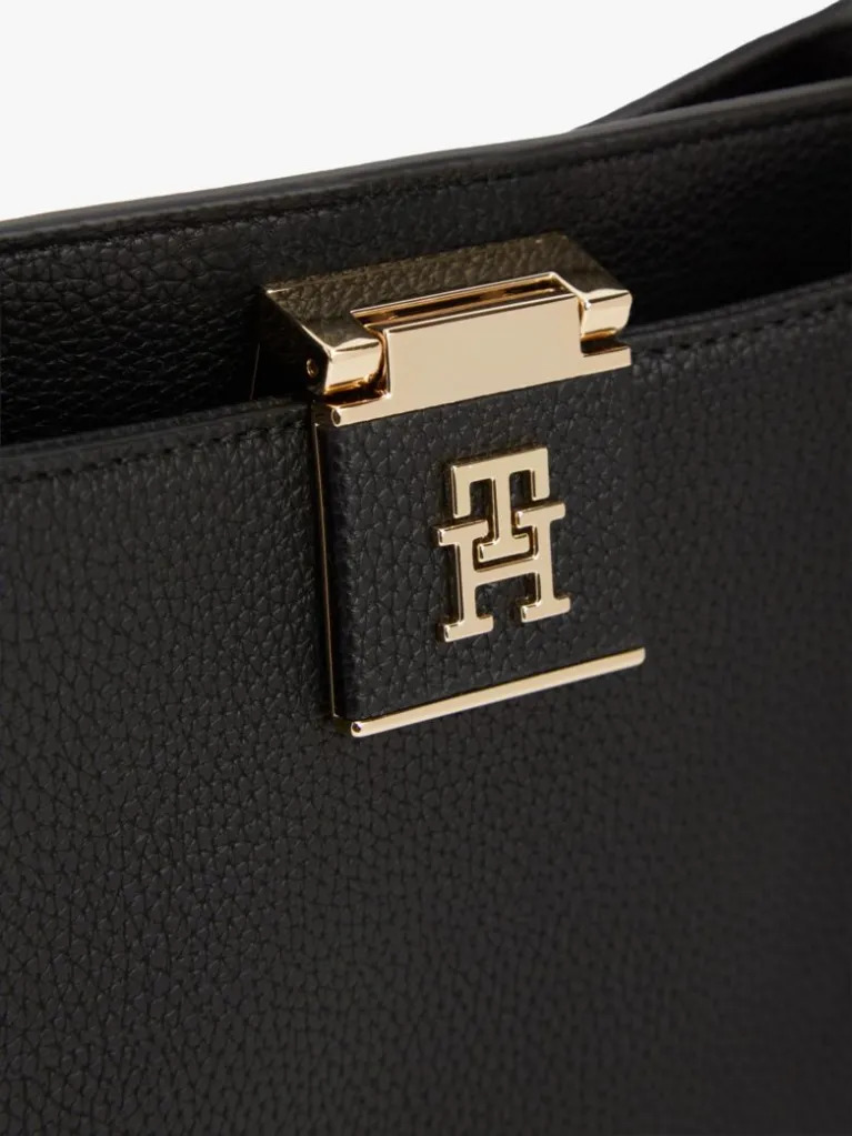Γυναικεία Tote Τσάντα Μαύρη Tommy Hilfiger AW0AW17191-BDS