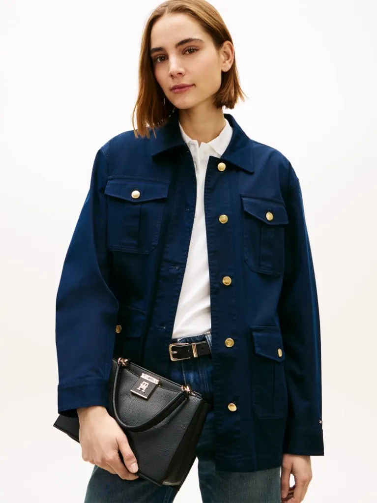 Γυναικεία Tote Τσάντα Μαύρη Tommy Hilfiger AW0AW17191-BDS