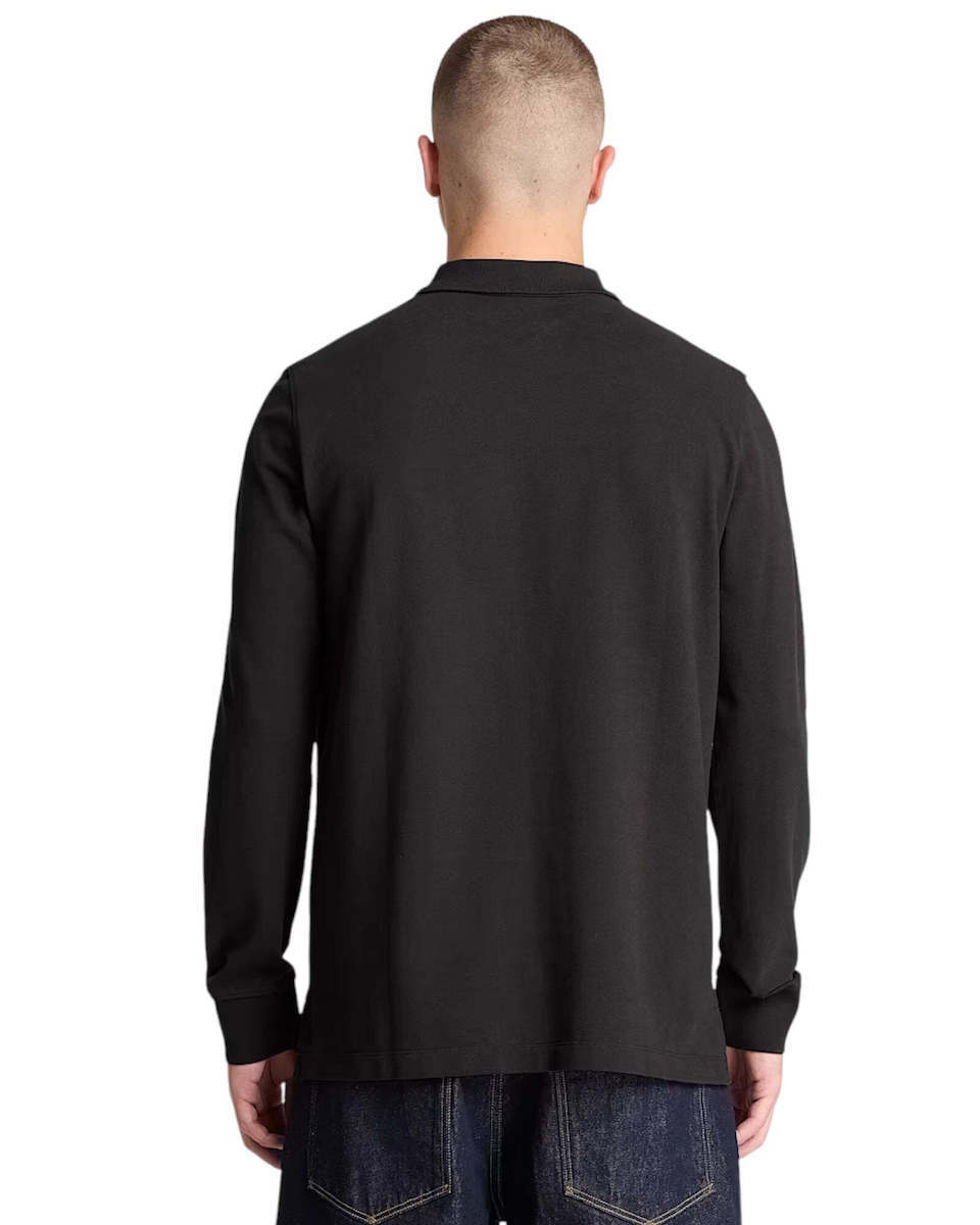 Men's Black LS Pique Polo Timberland TBC0YHBE-001