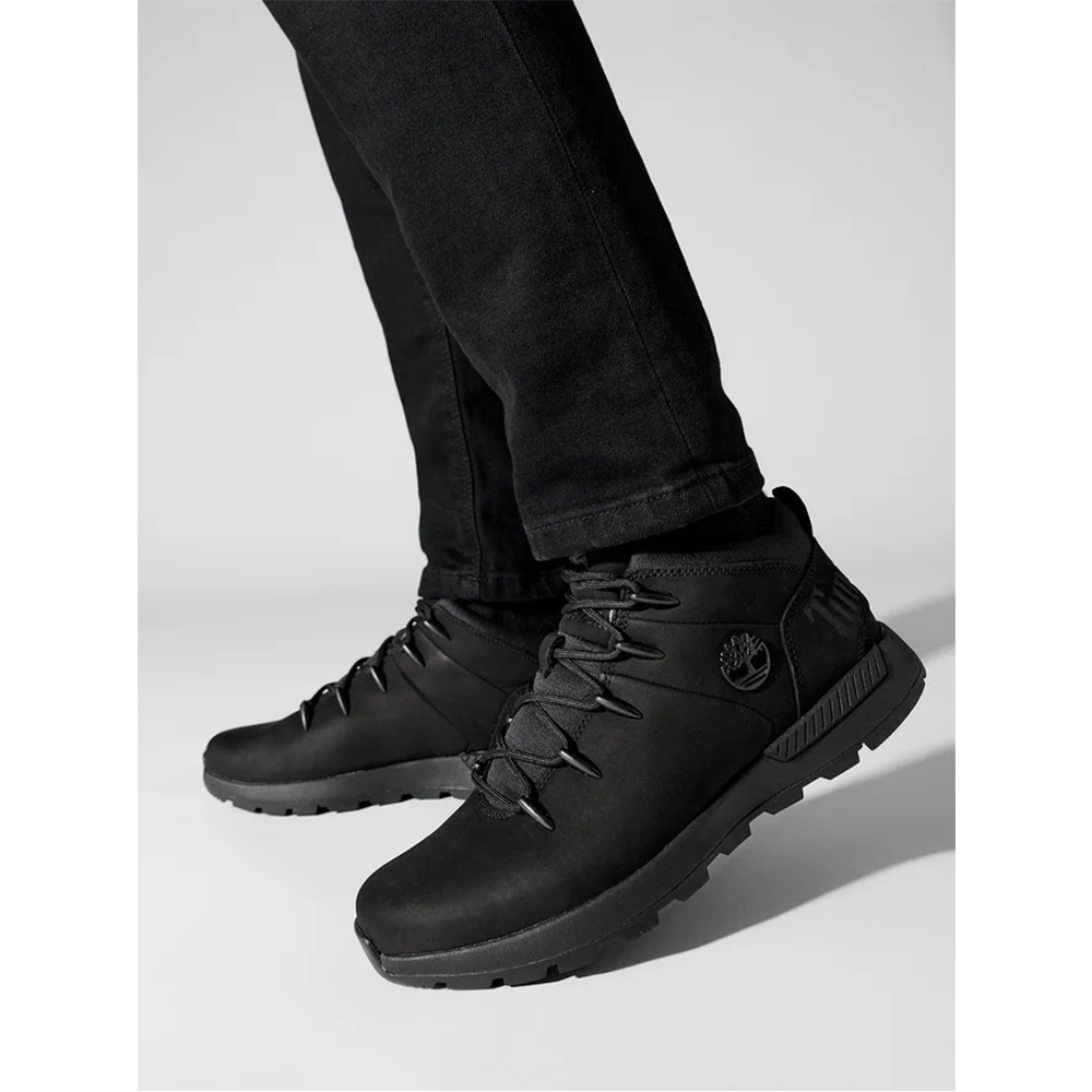 Men's Black Leather MID LACE UP SNEAKERS Timberland TB0A1YN5-015