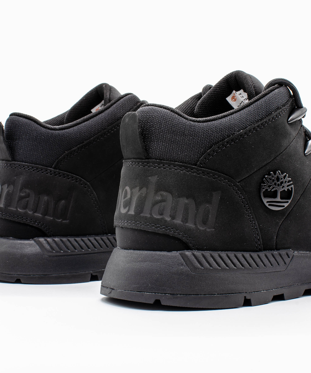 Men's Black Leather MID LACE UP SNEAKERS Timberland TB0A1YN5-015