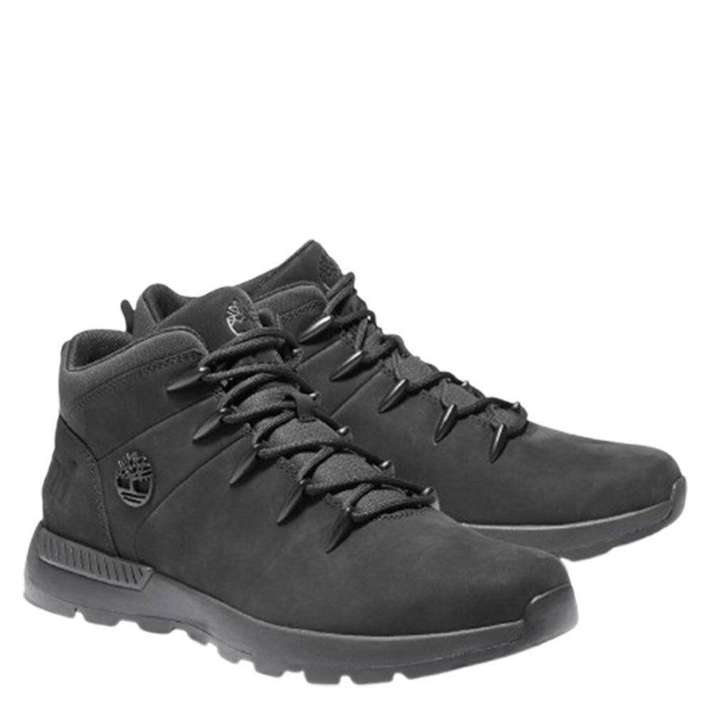 Men's Black Leather MID LACE UP SNEAKERS Timberland TB0A1YN5-015