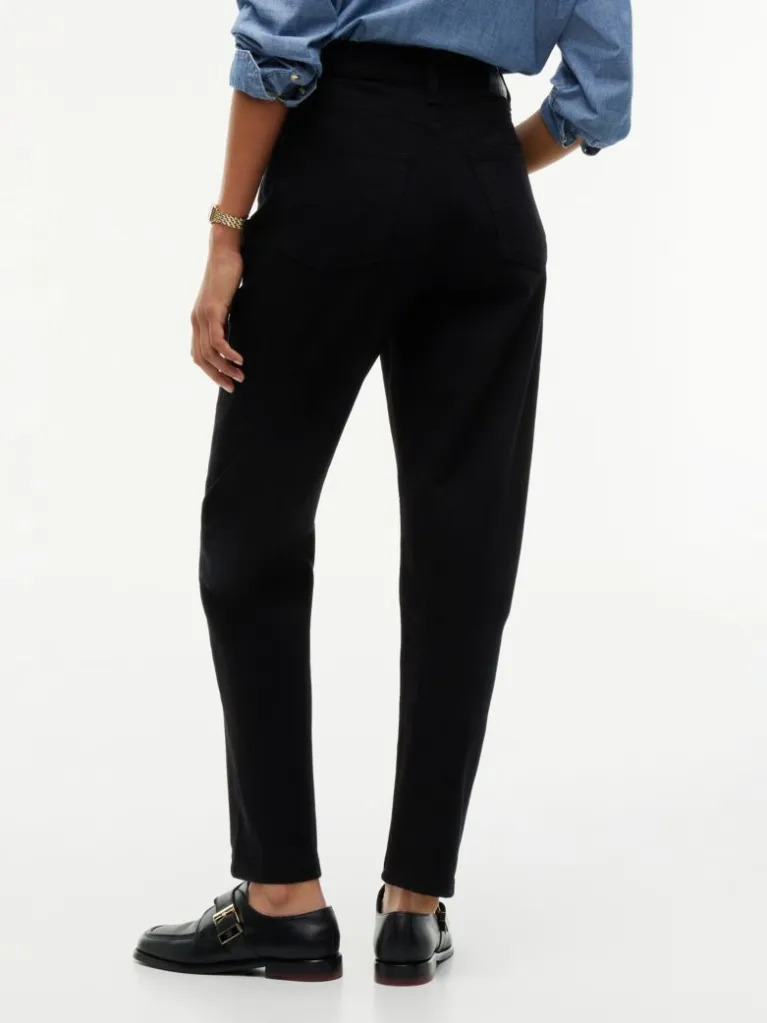 Women's Black 90's Mom High Tapered Di4187 Tommy Jeans DW0DW23569-1BZ