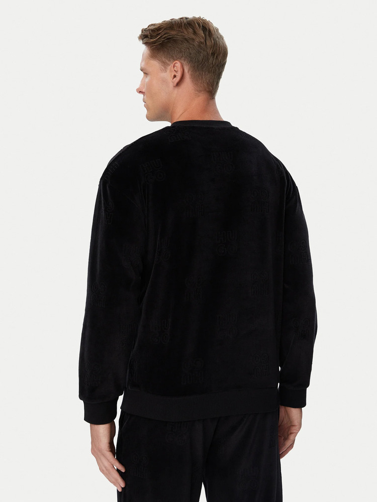 Men's Black Veloro Sweatshirt HUGO 50571215-001