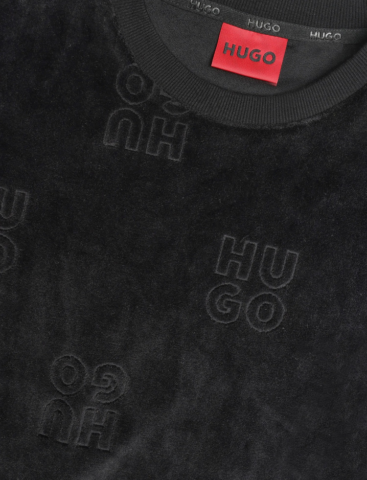 Men's Black Veloro Sweatshirt HUGO 50571215-001