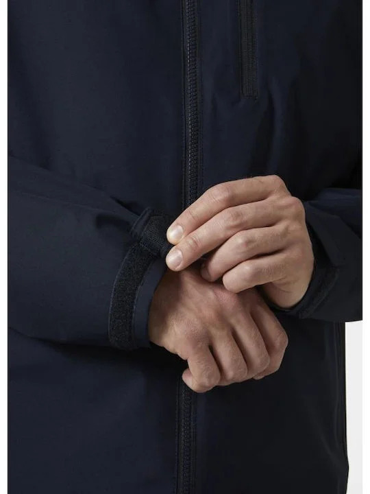 Men's Navy Blue HEH CREW HOODED MIDLAYER JACKET 2 Helly Hansen 34442-NAVY