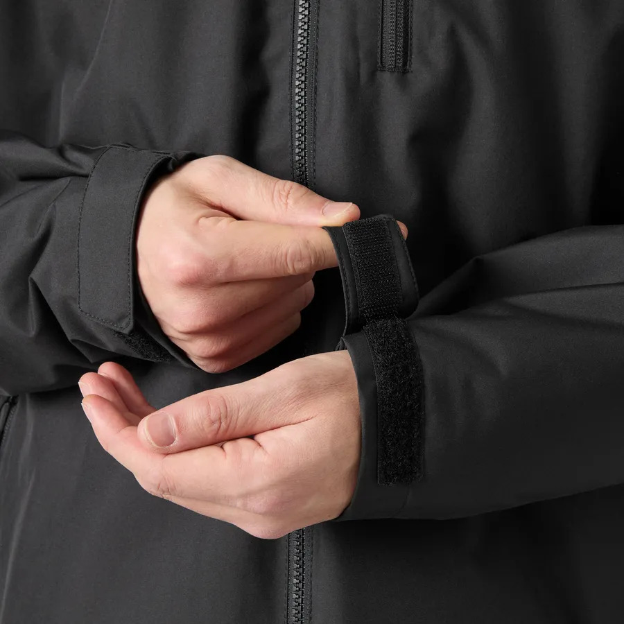 Men's Black HEH CREW HOODED PILE JACKET Helly Hansen 34526-BLACK