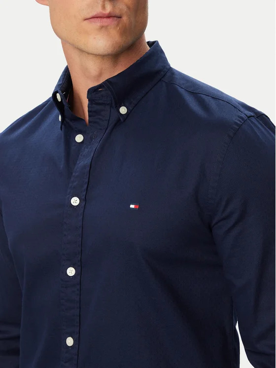 Ανδρικό Πουκάμισο Navy Μπλε Tommy Hilfiger MW0MW44570-DCC