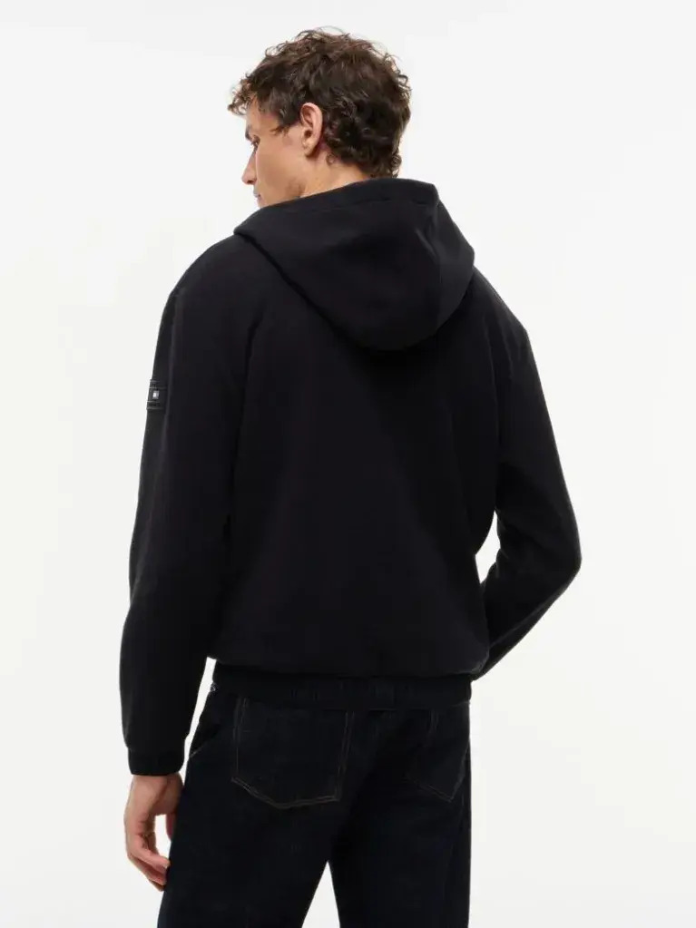 Men's Black PERFORMANCE MIXED MEDIA ZT HOODY Tommy Hilfiger MW0MW44680-BDS