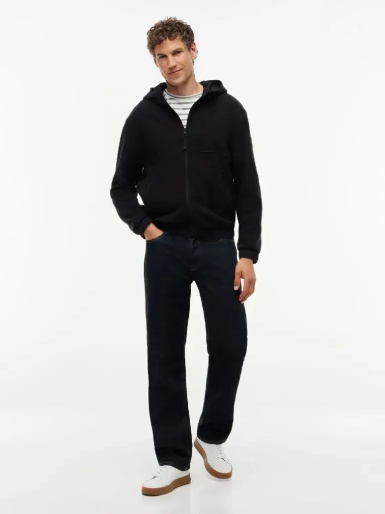 Men's Black PERFORMANCE MIXED MEDIA ZT HOODY Tommy Hilfiger MW0MW44680-BDS