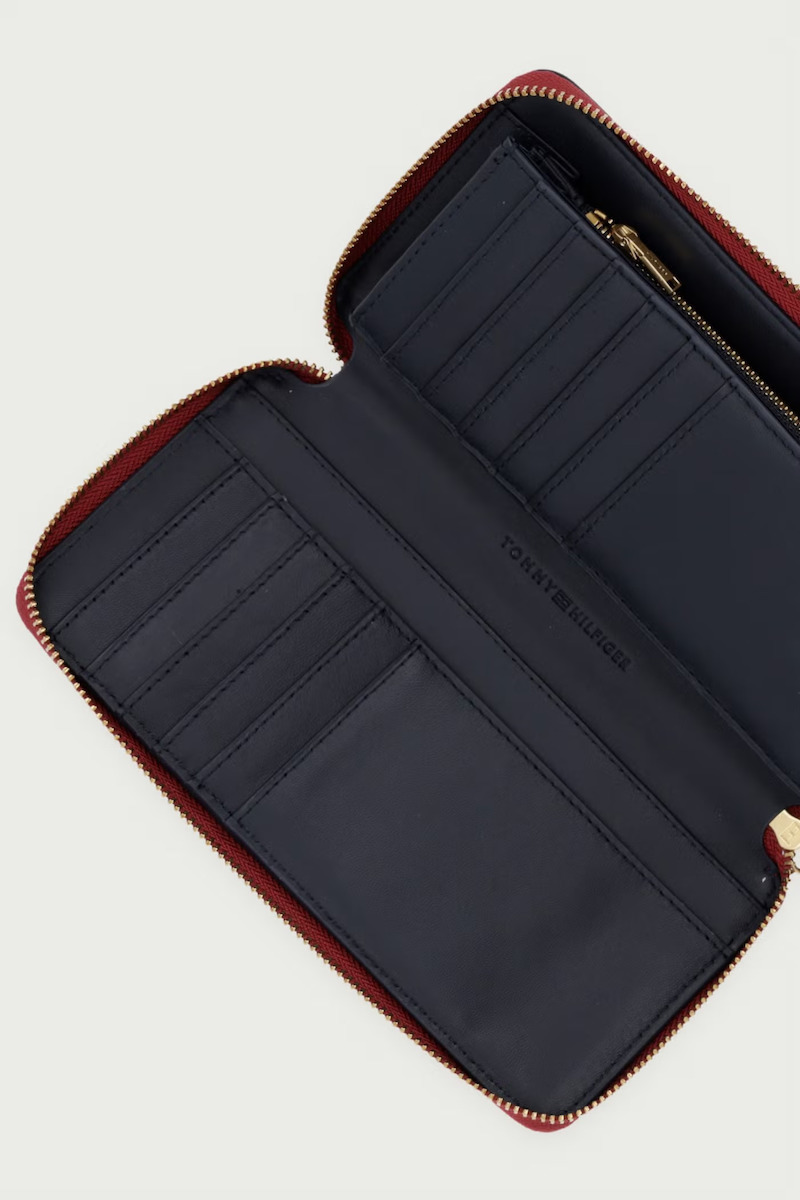 Γυναικείο Δερμάτινο Πορτοφόλι Κόκκινο Tommy Hilfiger AW0AW18941-XLI