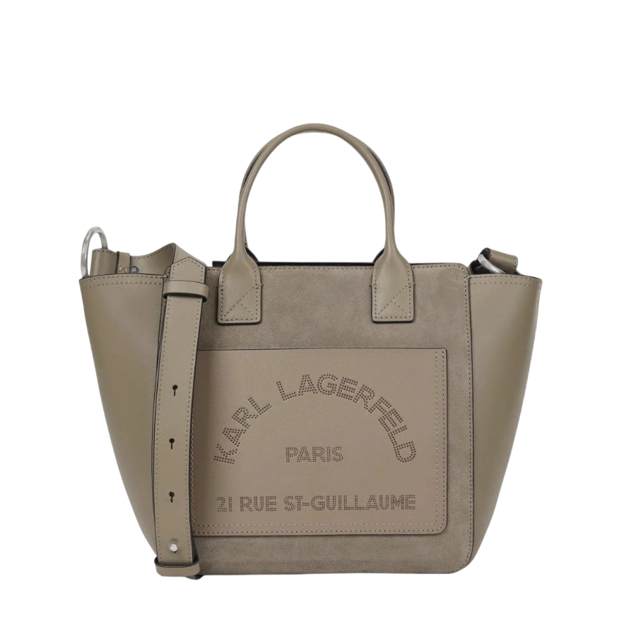 Γυναικεία Δερμάτινη K/Daily Tote Τσάντα Γκρι Karl Lagerfeld B3W30094-1KU Ash Grey