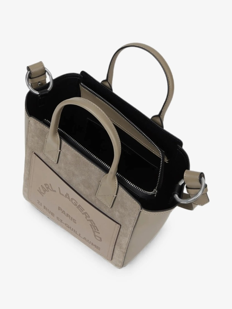 Γυναικεία Δερμάτινη K/Daily Tote Τσάντα Γκρι Karl Lagerfeld B3W30094-1KU Ash Grey