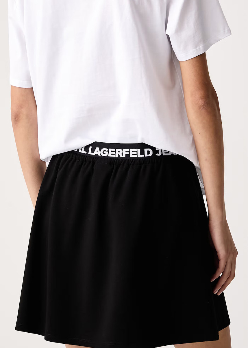 Women's Black KLJ MILANO LOGO SKIRT Karl Lagerfeld Jeans B4W12020-999 Black