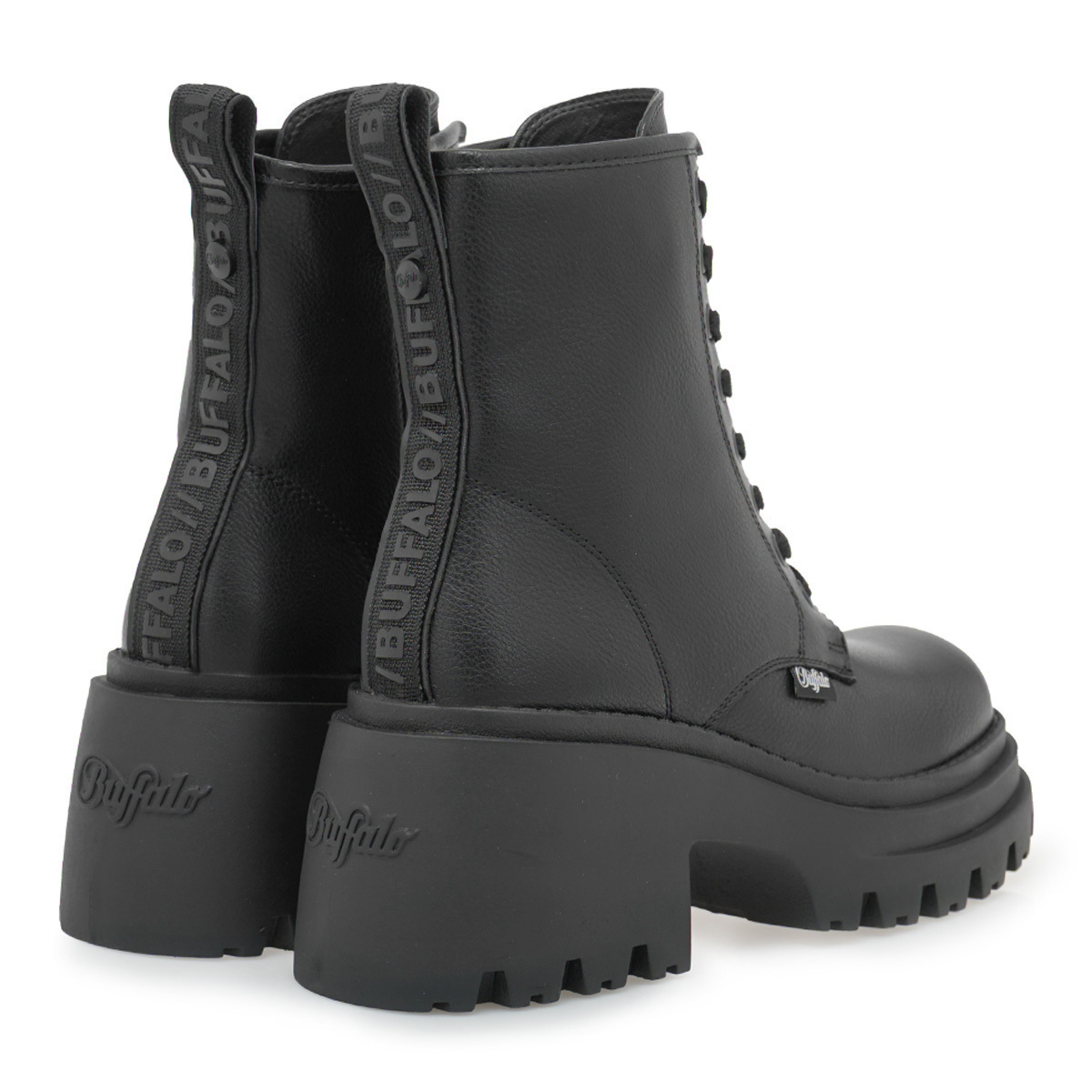 Γυναικεία Bravr Lace Up Μποτάκια Μαύρα Buffalo BUF1622538-BLACK