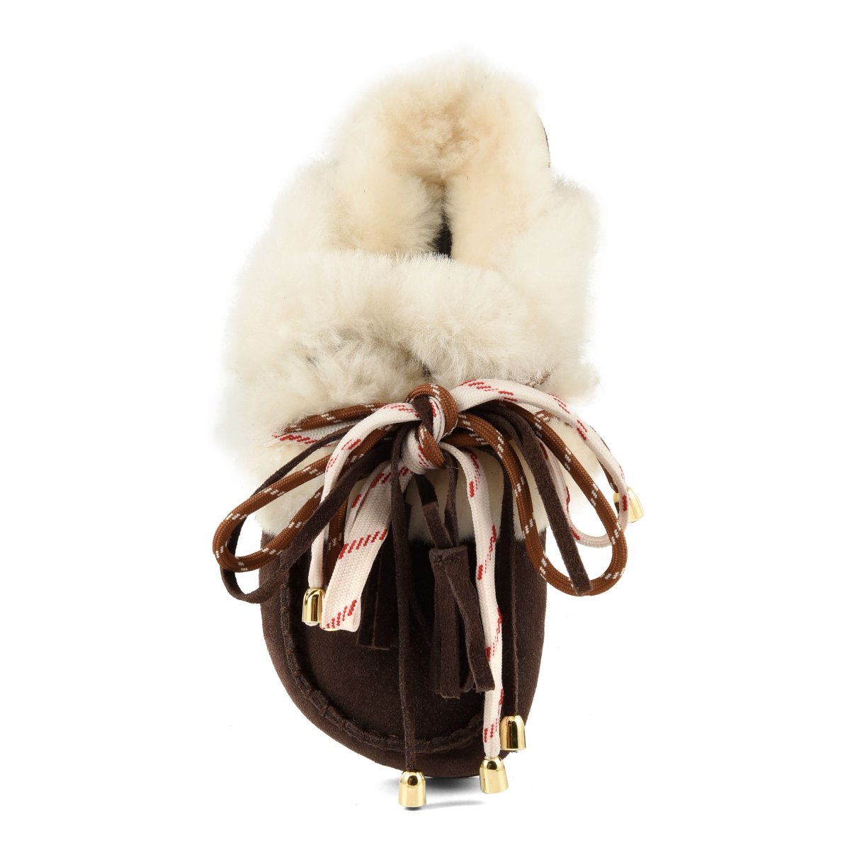 Women's Brown Furry Sabot Real Sheepskin Colors Of California HC SHSLOFI04-CHOCOLATE