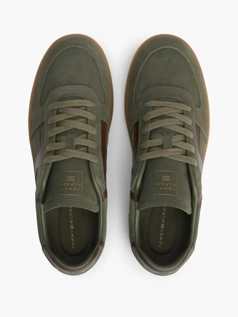 Men's Olive Tribeca Sneaker Suede Tommy Hilfiger FM0FM06069-RBN