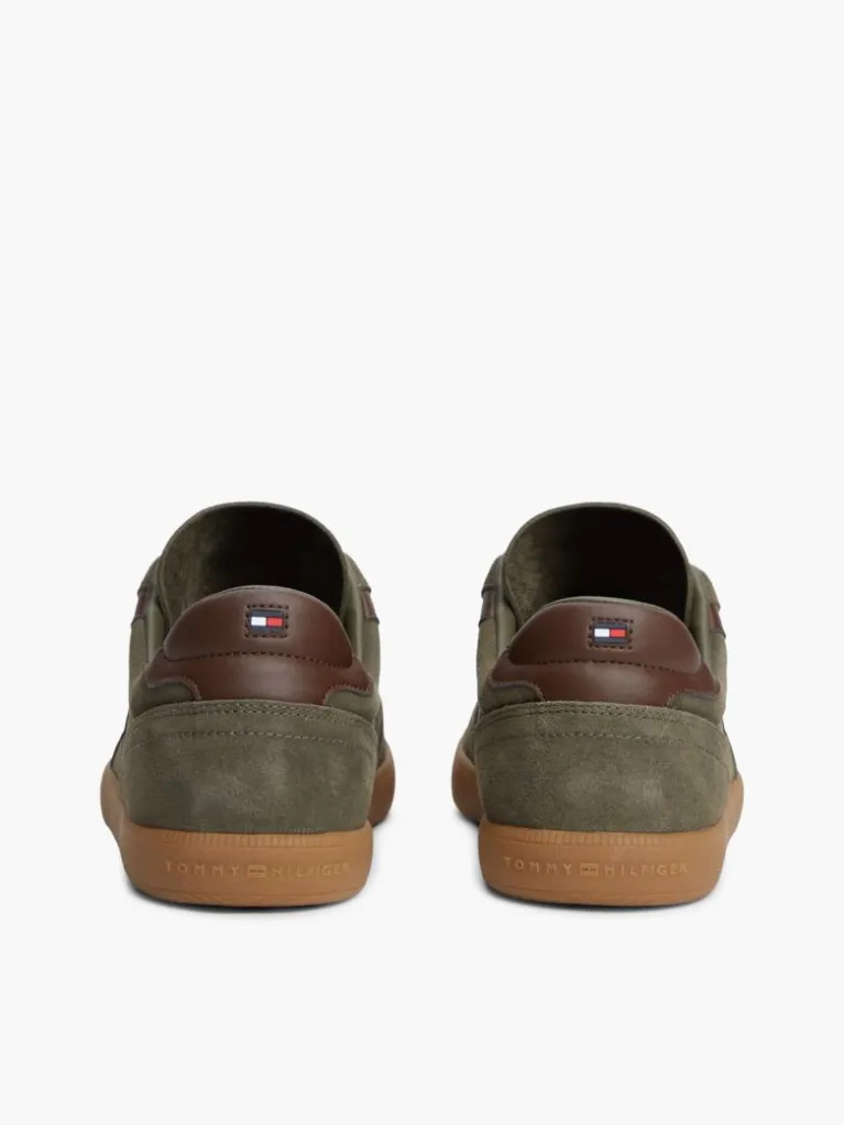 Men's Olive Tribeca Sneaker Suede Tommy Hilfiger FM0FM06069-RBN