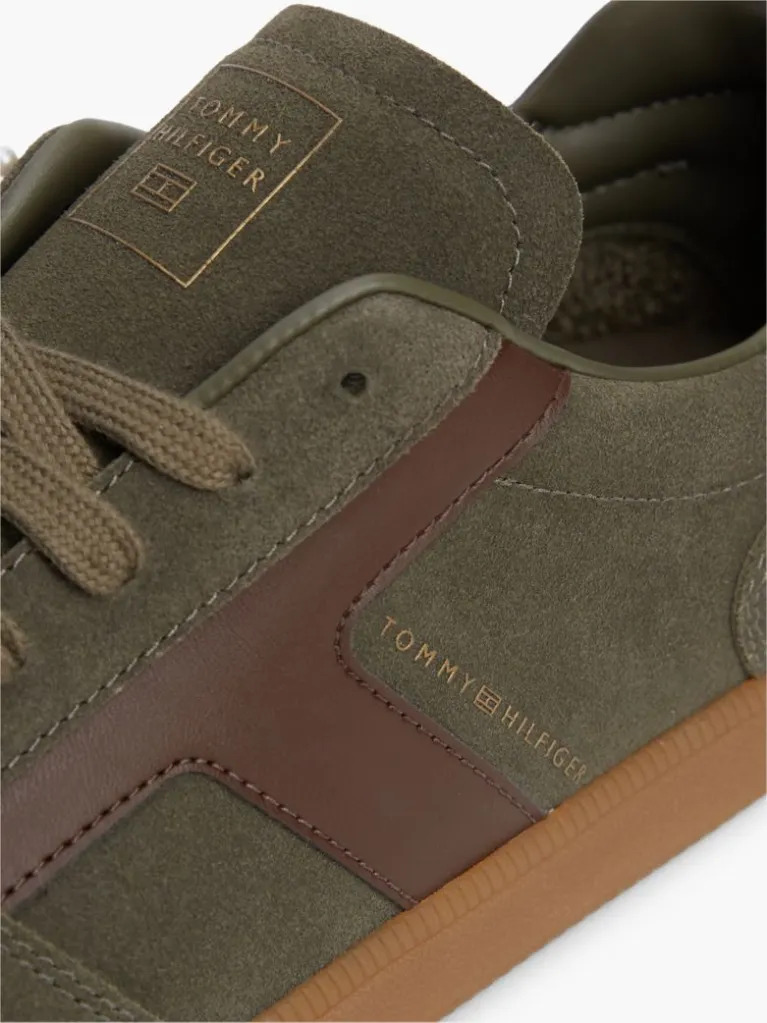 Men's Olive Tribeca Sneaker Suede Tommy Hilfiger FM0FM06069-RBN