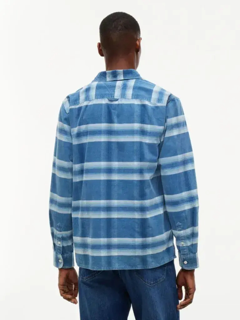 Men's Blue TJM REG CORDUROY SHIRT Tommy Jeans DM0DM23615-0MZ