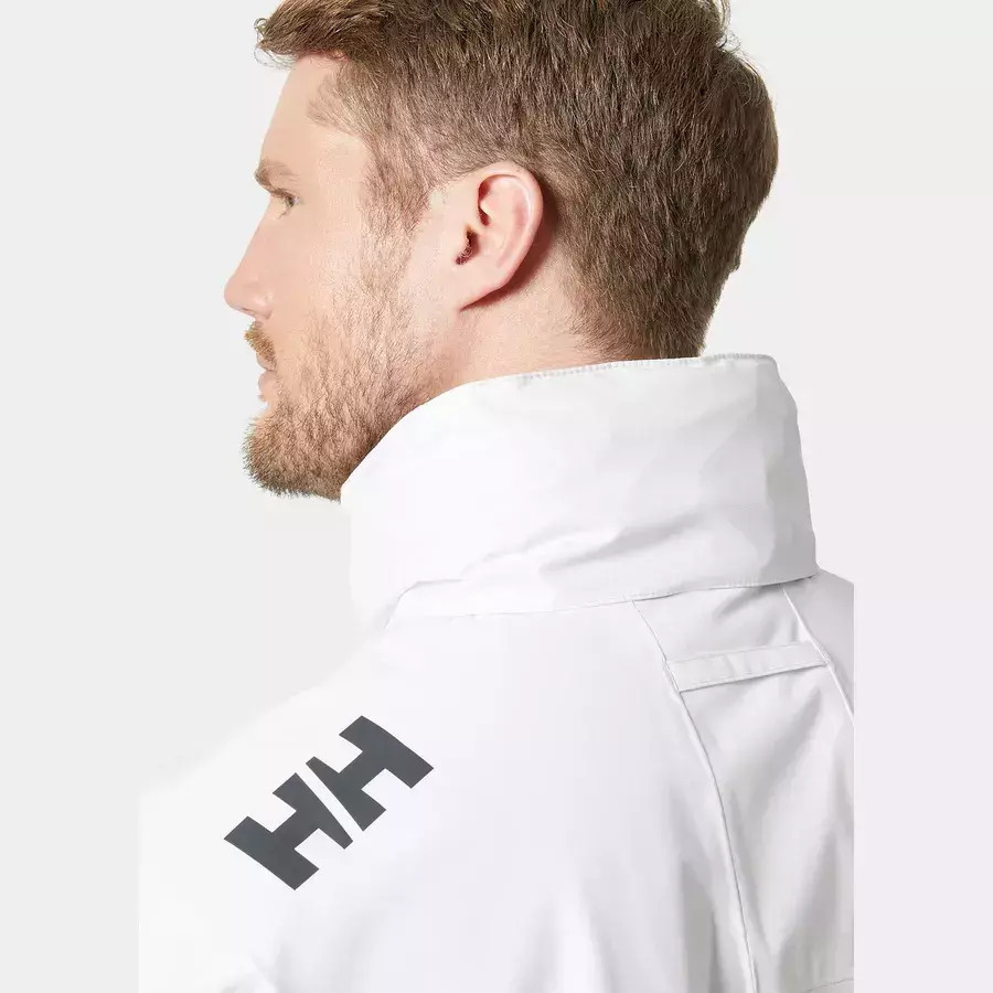 Men's White HEH CREW HOODED MIDLAYER JACKET 2 Helly Hansen 34442-WHITE