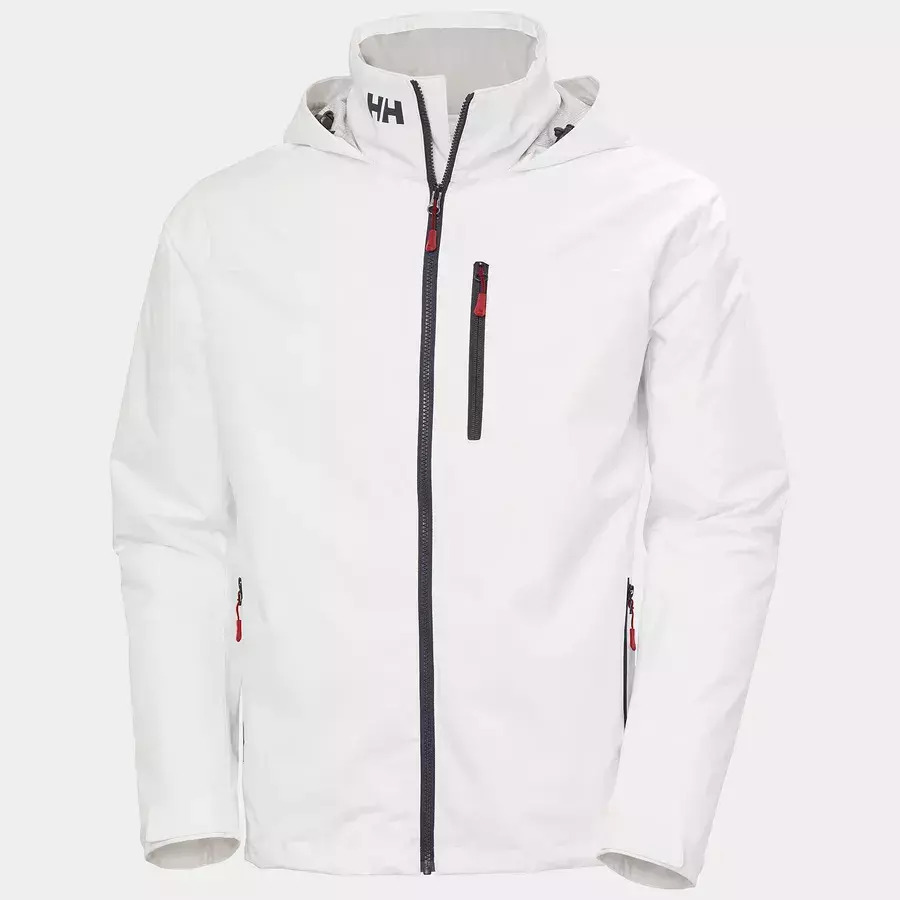 Men's White HEH CREW HOODED MIDLAYER JACKET 2 Helly Hansen 34442-WHITE