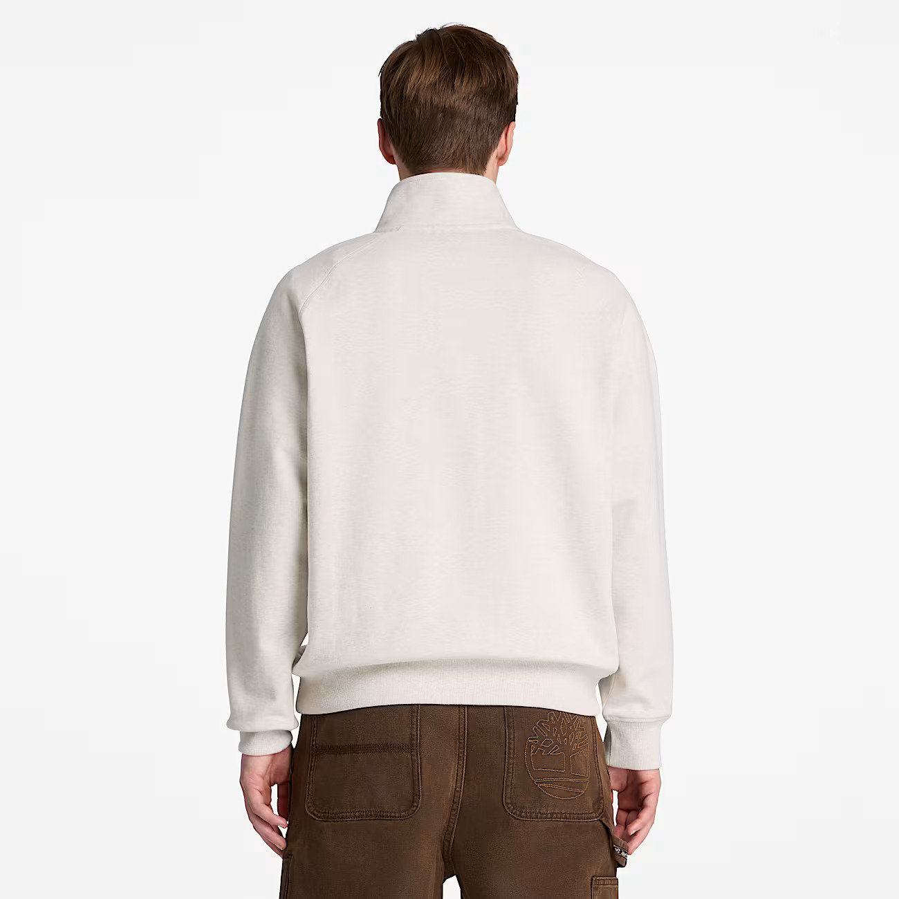 Men's Beige Exeter River Tree Embroidered Sweater Timberland TBC0YHB9-546