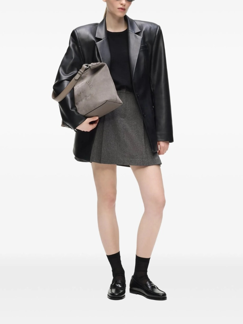 Γυναικεία Δερμάτινη K/Daily Τσάντα Γκρι Karl Lagerfeld B3W30346-1KU Ash Grey