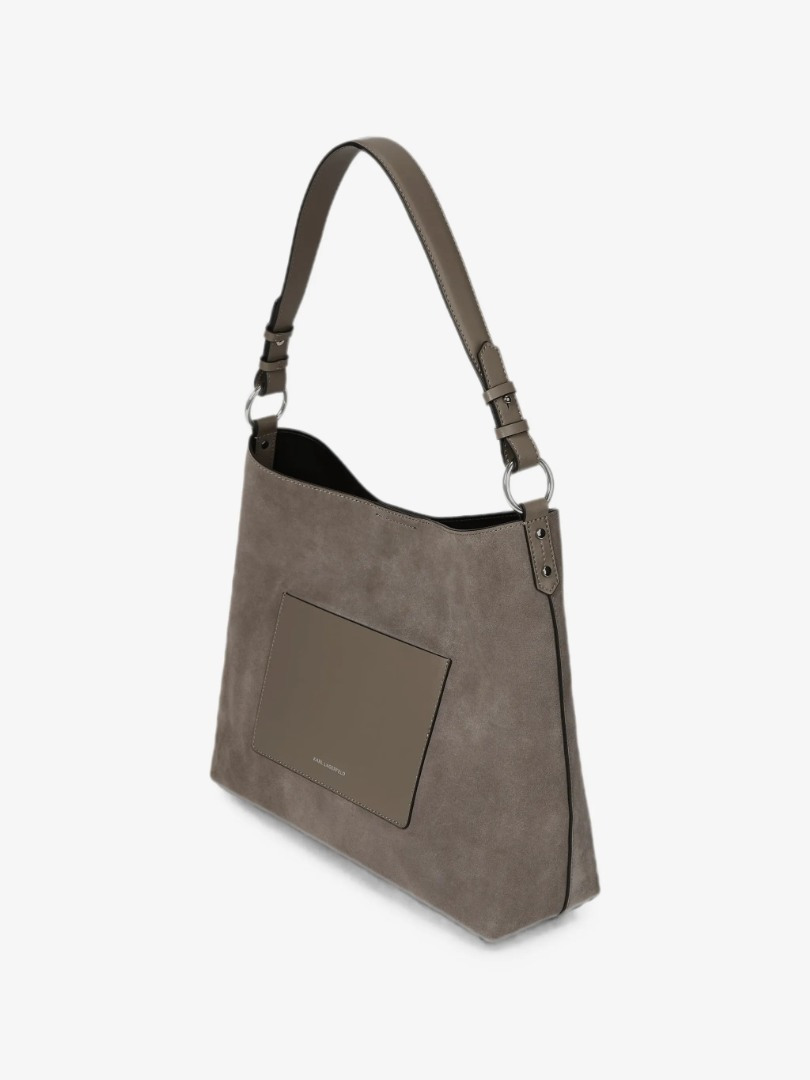 Γυναικεία Δερμάτινη K/Daily Τσάντα Γκρι Karl Lagerfeld B3W30346-1KU Ash Grey