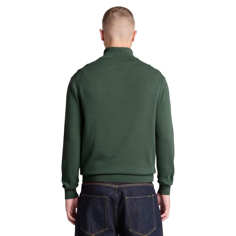 Men's Green Cotton 1/4 Zip Sweater Timberland TBC0YHAY-398
