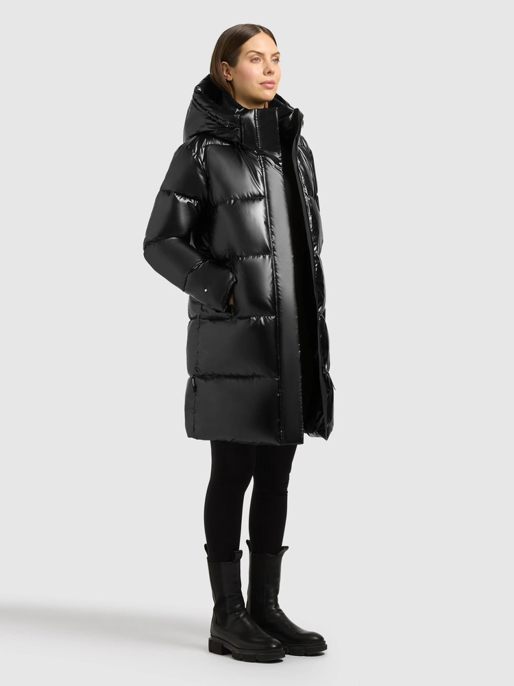 Γυναικείο Shiny Haya3 Μπουφάν Μαύρο Khujo KJ093CO263-BLACK