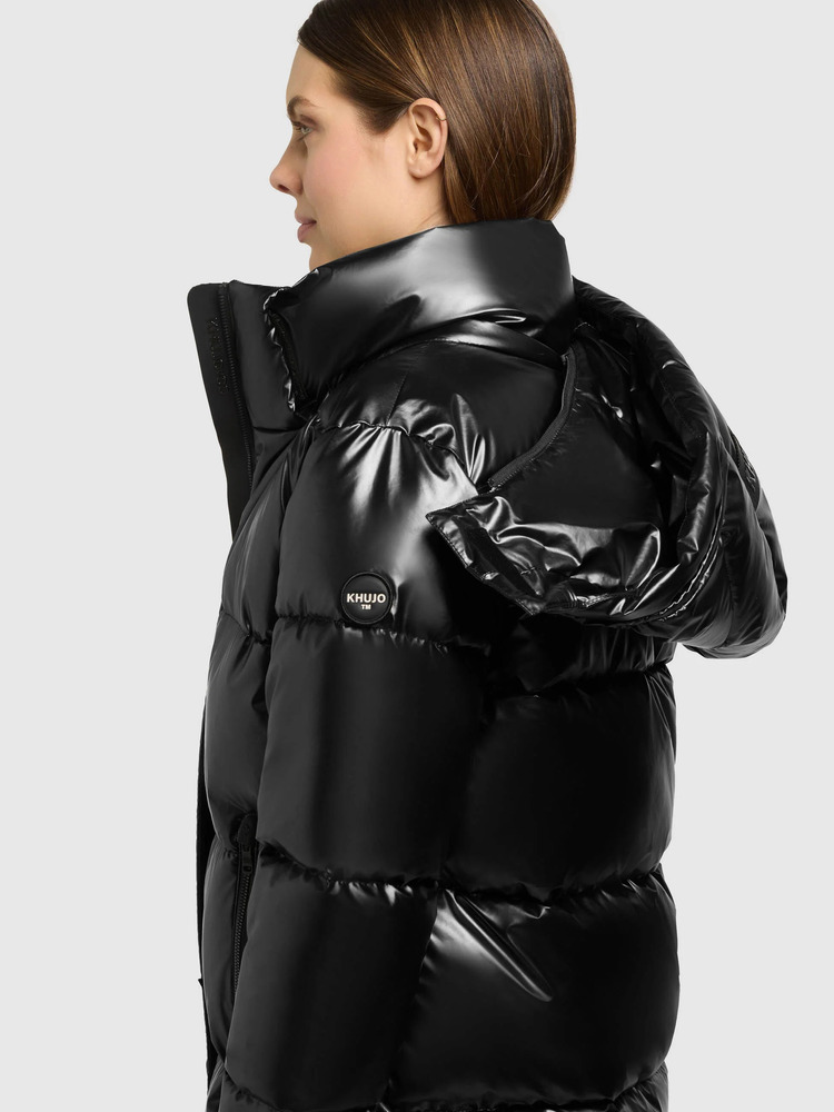 Γυναικείο Shiny Haya3 Μπουφάν Μαύρο Khujo KJ093CO263-BLACK