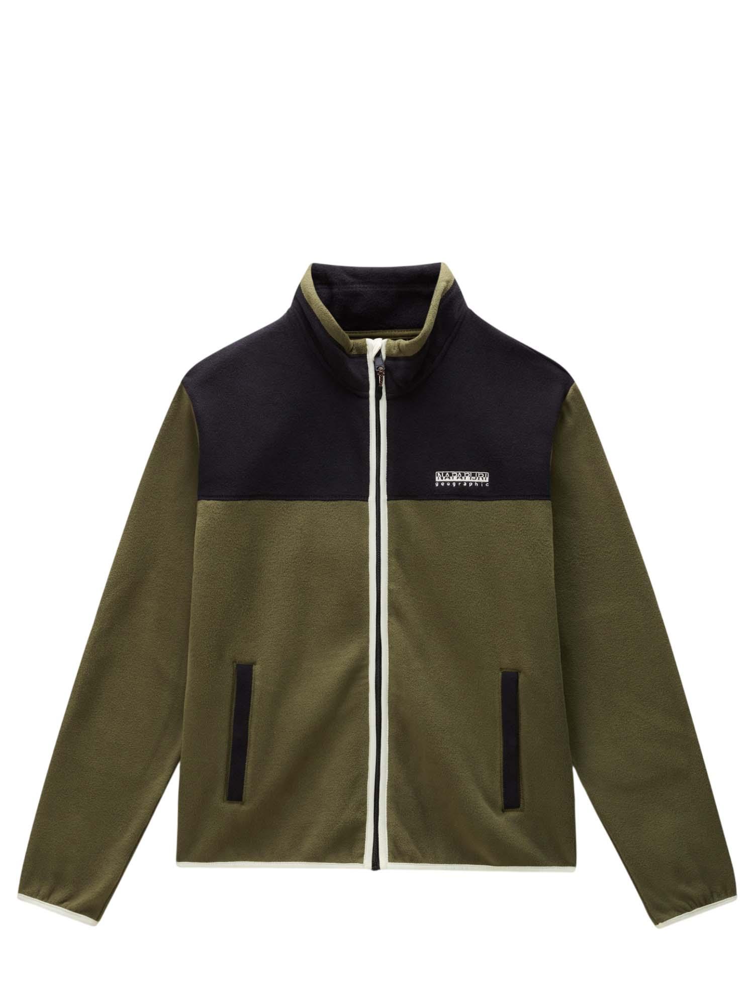 Men's Khaki T-Dergana Full Zip Jacket Napapijri NP0A88V1-G1F1
