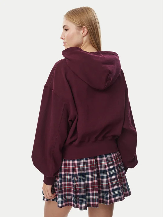 Women's Calypso Berry Tjw Ovs Sh Tommy Arch Hoodie Tommy Jeans DW0DW23455-V11