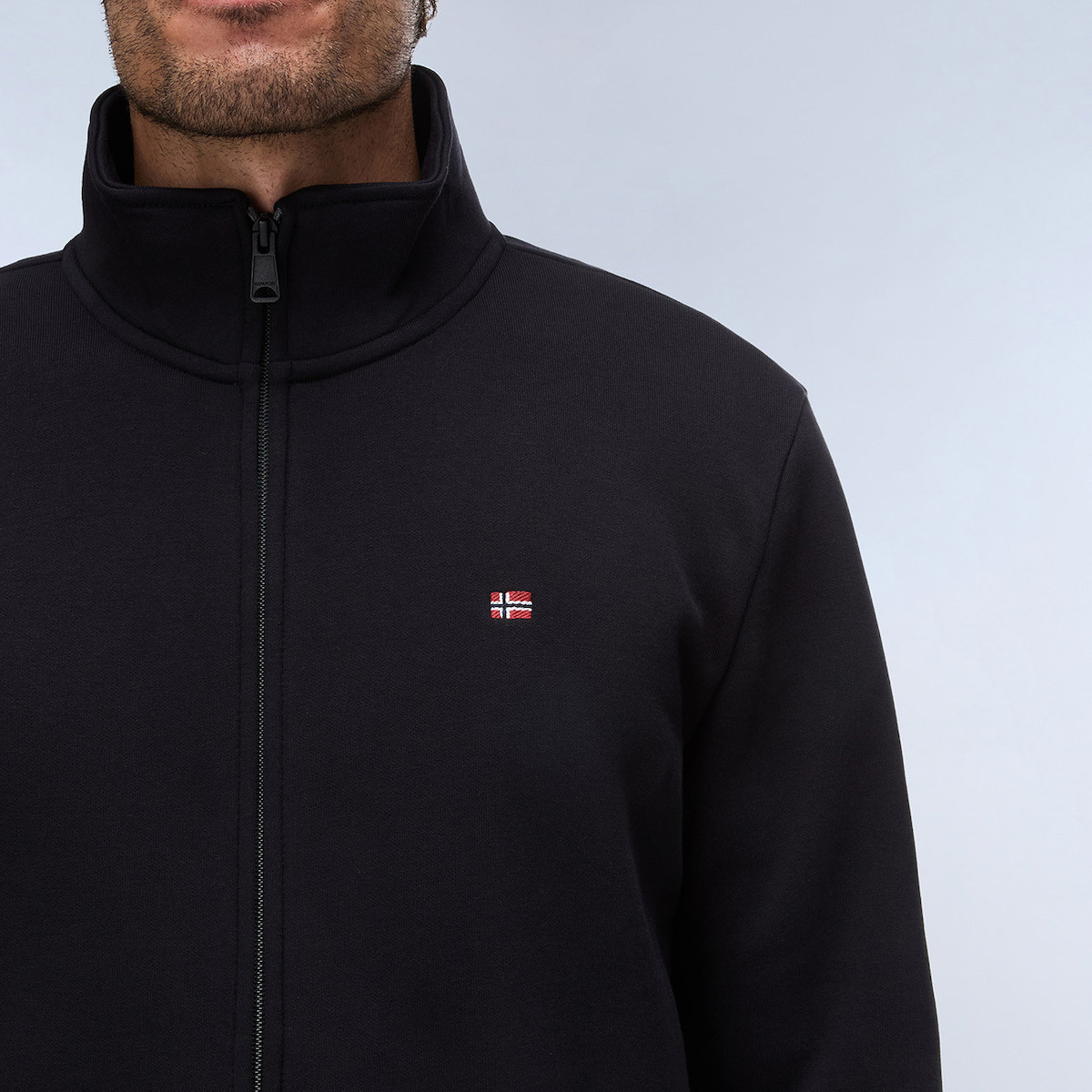 Men's Black Balis Full-Zip Jacket Napapijri NP0A8A5Z-9411