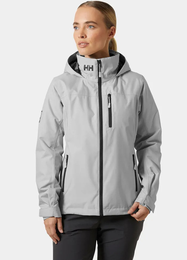 Women's Grey HEH W CREW HOODED MIDL JACKET 2.0 Helly Hansen 34447-GREY