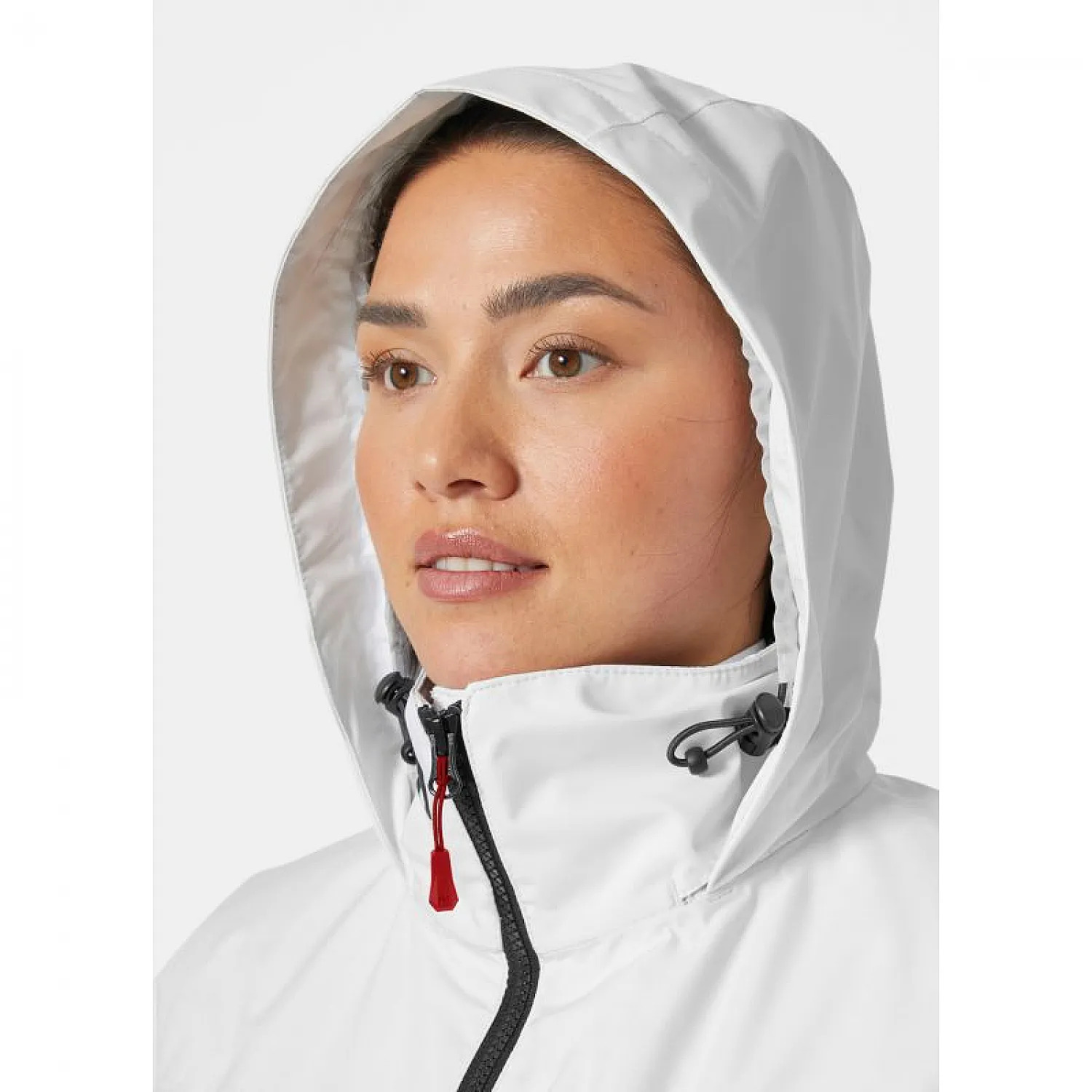 Women's White HEH W CREW HOODED MIDL JACKET 2.0 Helly Hansen 34447-WHITE