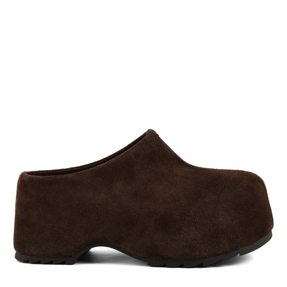 Women's Brown Suede Clog Colors Of California HC SIERRA01-CHOCOLATE