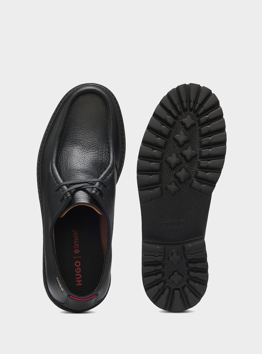 Men's Black Leather Draven Lace Ups HUGO 50568838-001