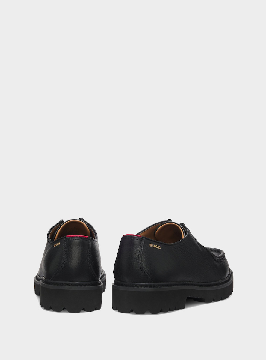Men's Black Leather Draven Lace Ups HUGO 50568838-001
