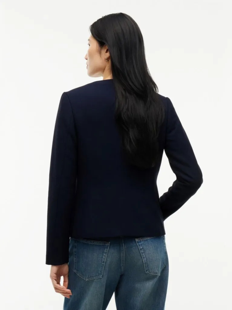 Γυναικείο Slim Σακάκι Navy Μπλε Tommy Hilfiger WW0WW51728-C1G