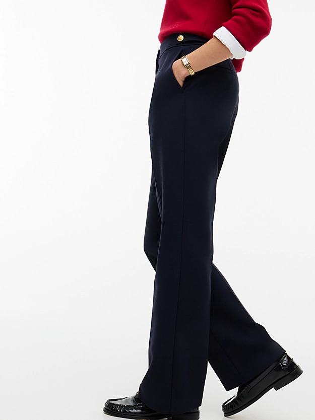 Γυναικείο Slim Bootcut Παντελόνι Navy Μπλε Tommy Hilfiger WW0WW52204-C1G