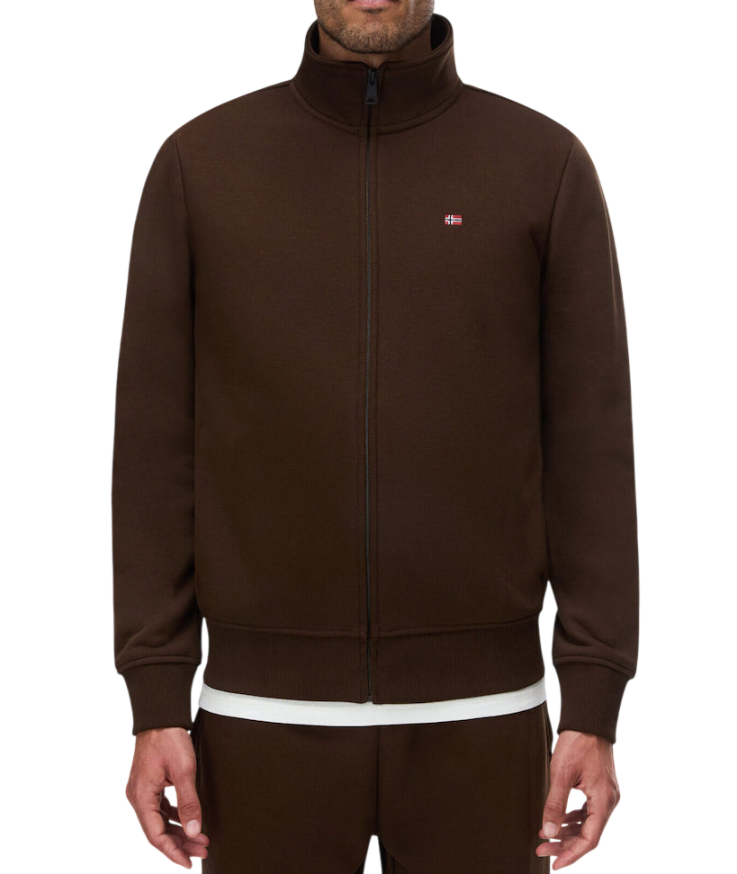 Men's Brown Balis Full-Zip Jacket Napapijri NP0A8A5Z-WT31