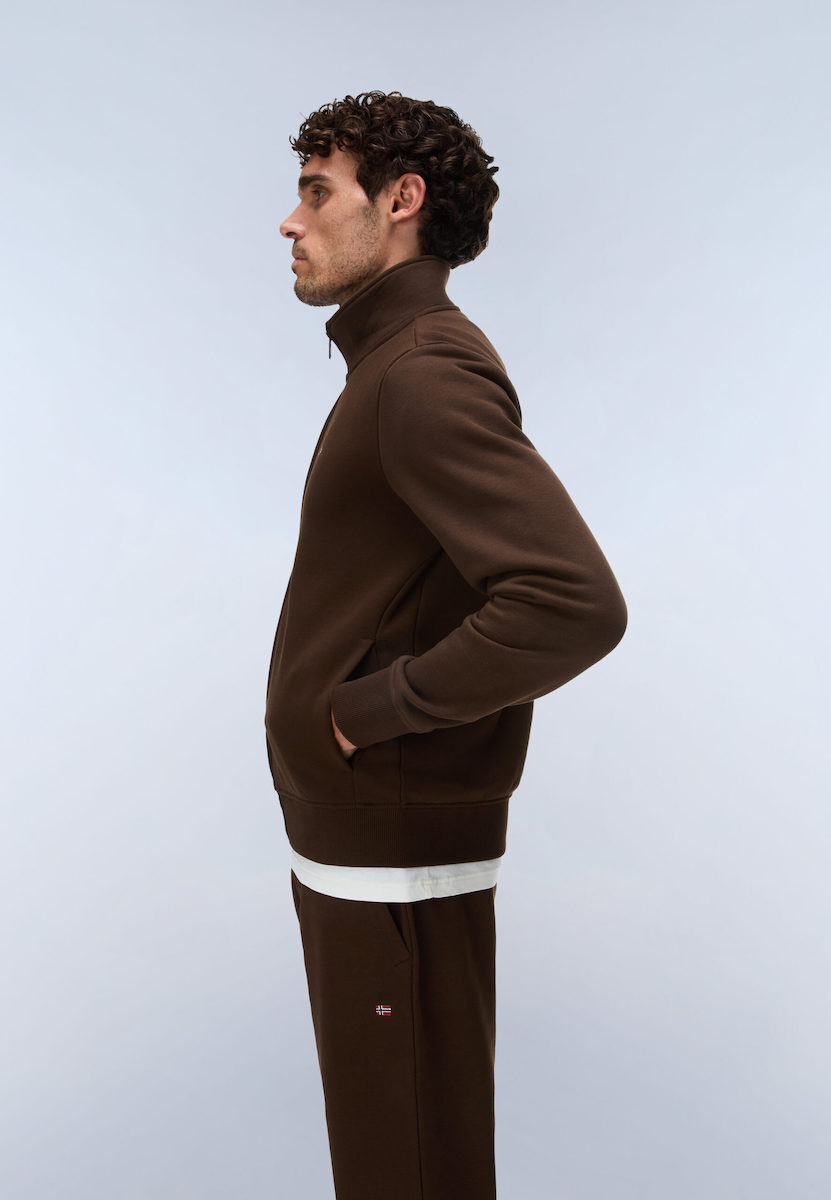 Men's Brown Balis Full-Zip Jacket Napapijri NP0A8A5Z-WT31