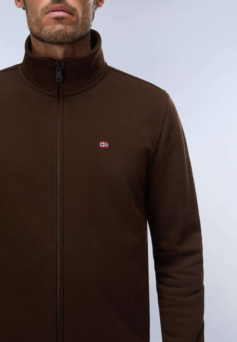 Men's Brown Balis Full-Zip Jacket Napapijri NP0A8A5Z-WT31
