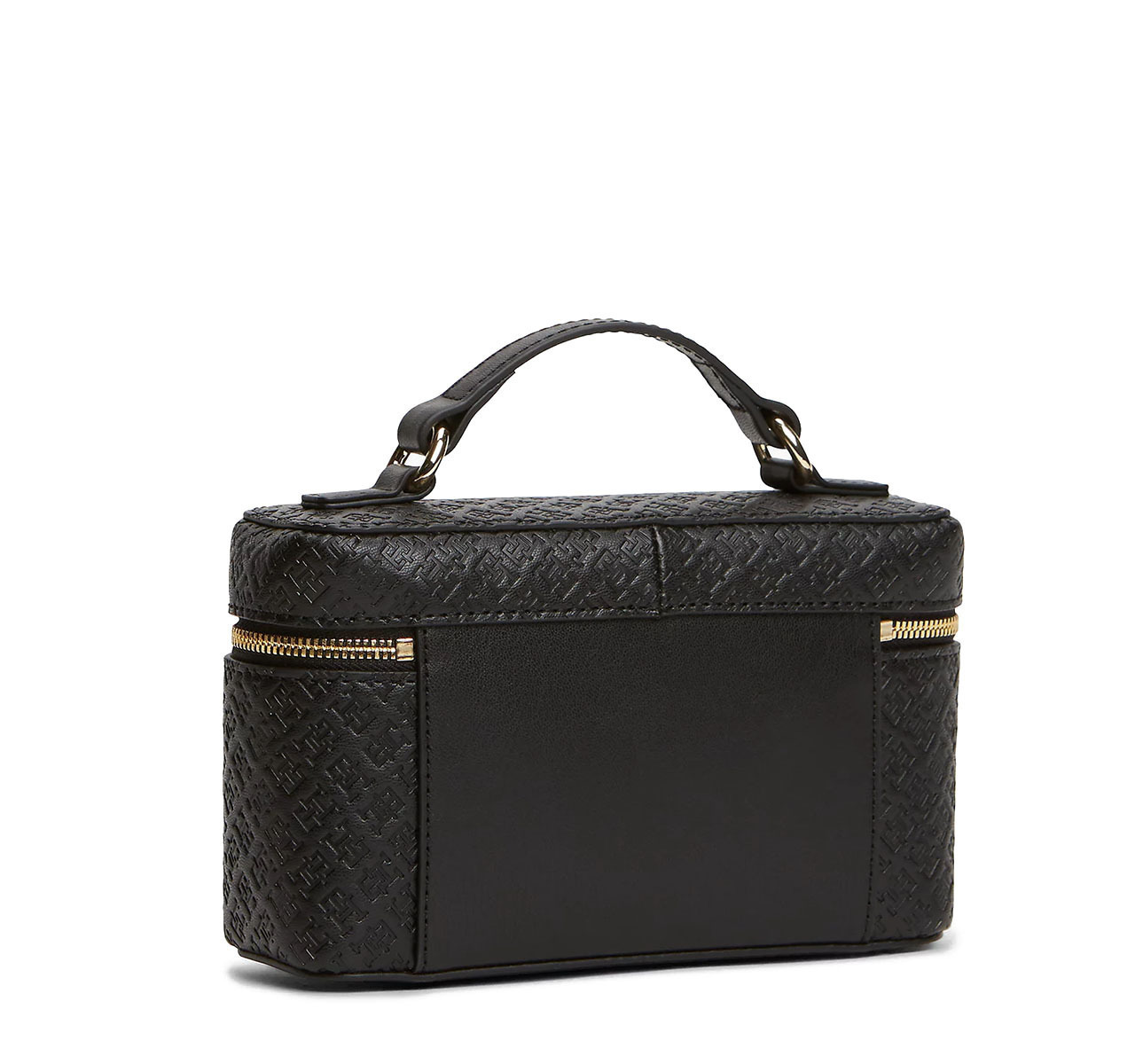 Women's Black TH Icon Chain Vanity Bag Mono Tommy Hilfiger AW0AW19021-BDS