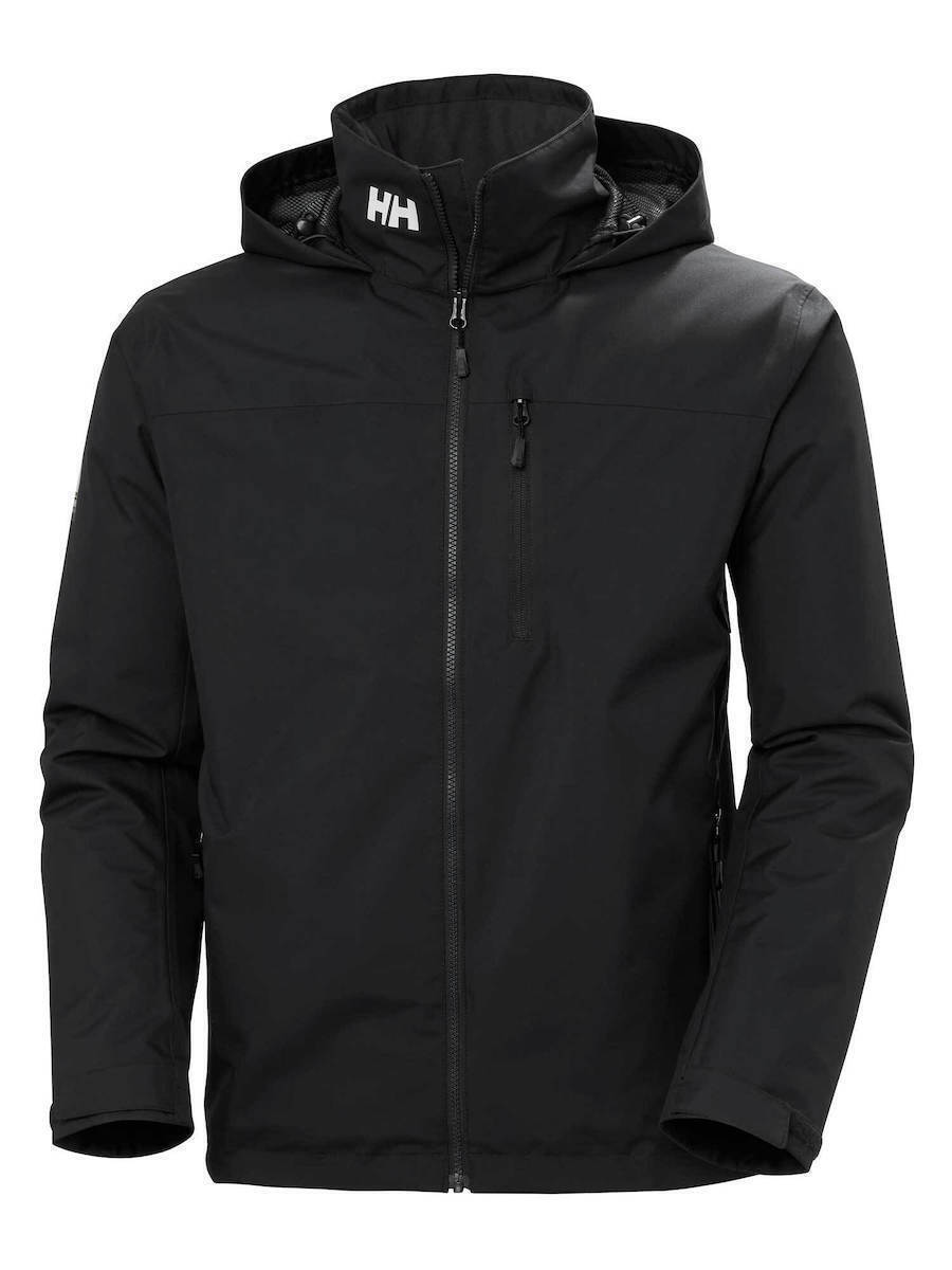 Men's Black HEH CREW HOODED MIDLAYER JACKET 2 Helly Hansen 34442-BLACK