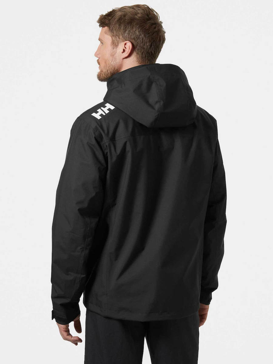 Men's Black HEH CREW HOODED MIDLAYER JACKET 2 Helly Hansen 34442-BLACK