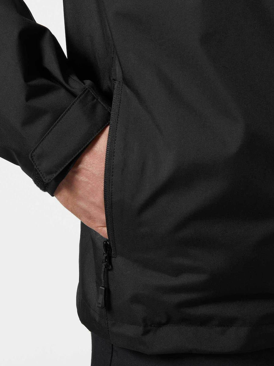 Men's Black HEH CREW HOODED MIDLAYER JACKET 2 Helly Hansen 34442-BLACK